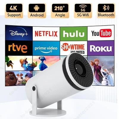 Mini Beamer 4K UltraHD Heimkino Projektor 5G WiFi Bluetooth Android Taschenkino - Bild 1 von 4