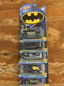 2022 HOT WHEELS BATMAN DC COMICS SERIES SET! COMPLETE SET OF 5 DIE-CAST CARS! - Picture 1 of 14