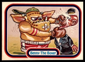 1988 Leaf Awesome All-Stars Benny The Boxer #15 Sticker Card - Picture 1 of 2