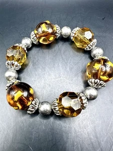 Herbst Perlen Stretch Armband - Bild 1 von 2