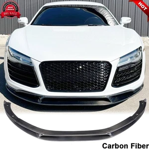 Kit de carrocería alerón labial parachoques delantero FIBRA DE CARBONO REAL para Audi R8 GT V8 V10 08-15 - Imagen 1 de 13