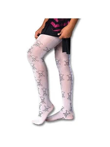 NWT Bratz Skull Tights White/Black Child Mediu 60-75 lb Halloween Costume Pirate - Picture 1 of 2