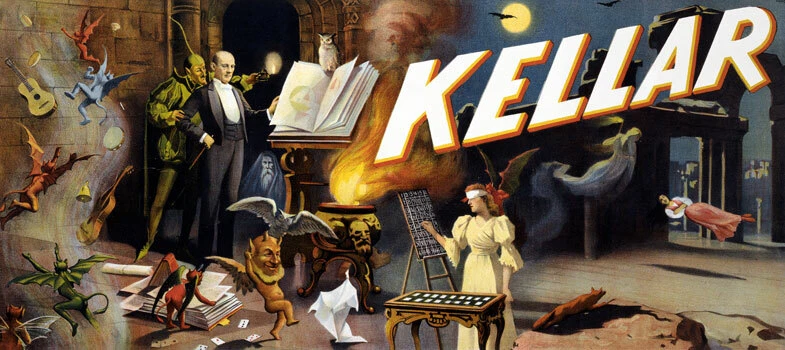 M12 Huge 17"x38" Vintage 1894 Magic Kellar Magician Illusionist Poster Re-Print - Image 1 of 1