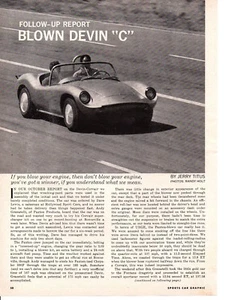 1962 DEVIN "C" PAXTON BLOWN ~ ORIGINAL 3-PAGE ARTICLE / AD - Picture 1 of 1