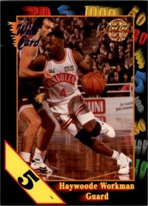1991-92 Wild Card 5 Stripe #78 Haywood Workman - NM-MT