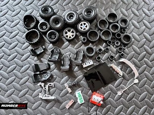60+ Toy Car Parts Replacement Rubber Tires Hood Wheels Rims Seat Buckets DIY - Picture 1 of 11