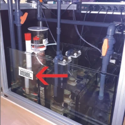 2x Wasserstand ✔ Aufkleber ✔ Meerwasseraquarium ✔ Filterbecken ✔ Technikbecken ✔ - Image 1 of 2