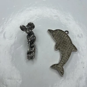 Viel Großpackung Anhänger Vintage Retro Delfin Maus - Bild 1 von 7
