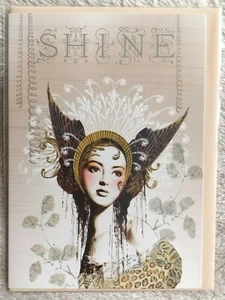 Papaya Art "Shine Girl"Greeting Blank Birthday Card - Picture 1 of 2