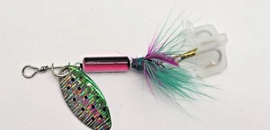 Angeln Inline Spinner Köder Bassforelle Lachs Süßwasser MARDI GRAS - Bild 1 von 2