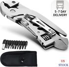 Multitool Wrench With 7 Tools/Pliers/Wire Cutter/Flat Screwdriver/Phillips Screw