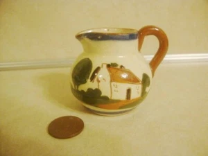 Vintage Motto ware DEVON Pottery Cottage MINI CREAM PITCHER Made in England! - Picture 1 of 6