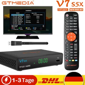 GTMEDIA V7S5X Sat TV Receiver DVB-S2/S2X USB WLAN HDMI Satellitenreceiver FullHD - Bild 1 von 14