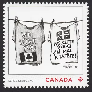 DIE CUT = QUEBEC = CARICATURA = DIBUJANTES = sello BK MNH Canadá 2021 - Imagen 1 de 1