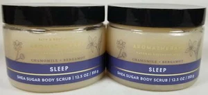 Bath Body Works AROMATHERAPY SLEEP CHAMOMILE BERGAMOT Sugar Scrub 12.5 oz x2 - Picture 1 of 4