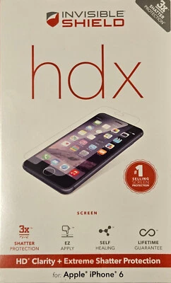 Zagg Invisible Shield HDX Screen Protector For Apple iPhone 6 - Image 1 of 2