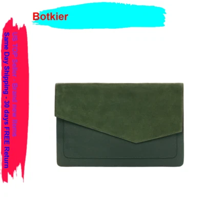 Bolso sin asas Botkier para mujer Cobble Hill con solapa color verde invierno precio de venta sugerido por el fabricante: 88,00 USD Foto 1 de 4