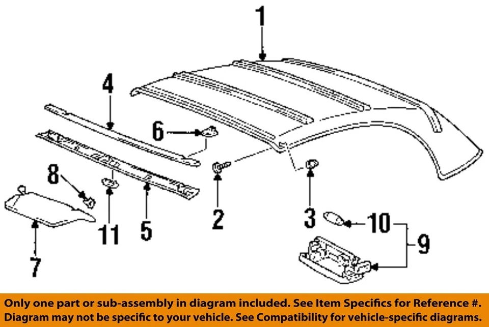 TOYOTA OEM 96-13 Celica, Highlander convertible techo interior embombilla 9098111016 Foto 1 de 1