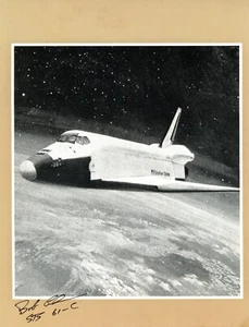 Bob Cenker Signed Shuttle Image - Picture 1 of 1
