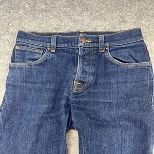 Nudie Jeans Grim Tim Dry Selvage Denim Organic Cotton Slim Straight Leg 30x29 - Picture 1 of 15