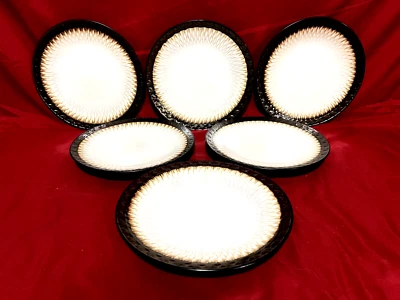 Mikasa Sorrento Gres Marrón Gourmet Básico Juego de 6 Platos de Ensalada 8" Foto 1 de 2