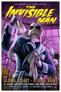NEU Invisible Man (Variante) - Jason Edmiston MONDE Film Kunst Druck Poster x/150 - Bild 1 von 1