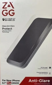 Zagg Invisible Shield Glass Anti-glare Screen Protector for iPhone 15 Pro - Picture 1 of 2