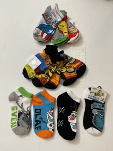 NWT 12 Pairs Boys/Unisex No Show Assorted Character Socks Size 6 - 8 LL4 - Picture 1 of 1