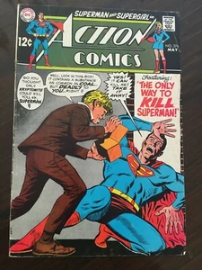 DC Comics ACTION COMICS #376 LETZTE 12-Cent-Ausgabe sehr guter Zustand   - Bild 1 von 2