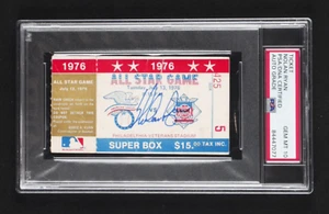 Nolan Ryan Signed 1976 MLB All-Star Game Ticket Stub - Autograph Graded (PSA) 10 - Picture 1 of 2