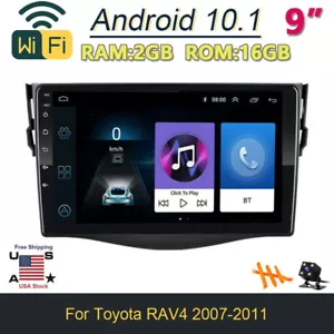 9" Android 11 Car Stereo Radio GPS For Toyota RAV4 2007-2011 MP5 Player 2GB+16GB - Picture 1 of 9