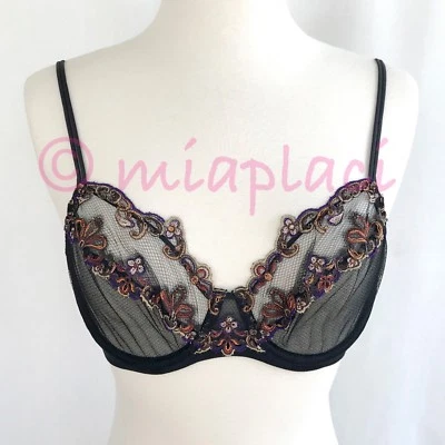 Sutiã La Perla Paisley Underwire #905941 Preto Novo com etiquetas - Imagem 1 de 4