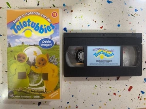 TELETUBBIES 11 ¡ DOBLE IMAGEN ! CINTA VHS TAPE PLANETA BBC ESPAÑOL PAL - Foto 1 di 2