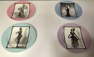4- Neiman Marcus 95th Anniversary Vintage Fashion Designer Plates 1907-2002 - Picture 1 of 7