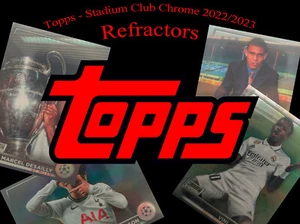 Fussball-Karten REFRACTOR BASE Cards Topps STADIUM CLUB CHROME 2022/23 FIFA - Bild 1 von 121