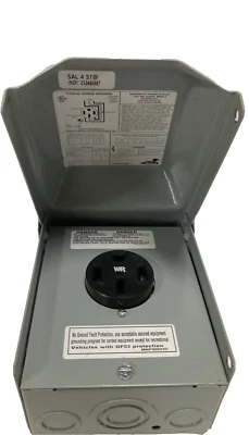 G.E. Midwest Outdoor Power Outlet 50 AMP 120/240 V Surface Mount UO54P - Image 1 of 4