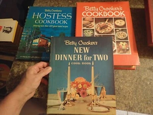 Vtg Cookbooks Lot of 3 spiral Betty Crocker Cookbook - Picture 1 of 10