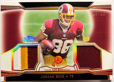 2013 Topps Prime Dual Relics Copper Rainbow 13/25 Jordan Reed Dual Jersey Patch - Image 1 of 2