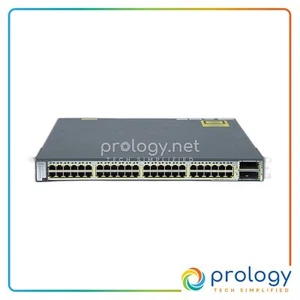 Cisco WS-C3750E-48PD-S 48-Port PoE GigE 2x10GE Switch 1YrWty TaxInv - Picture 1 of 6