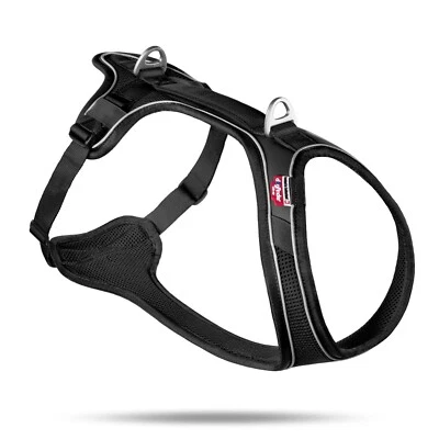 Curli BELKA COMFORT Harness Hundegeschirr für mittlere bis große Hunde / Schwarz
