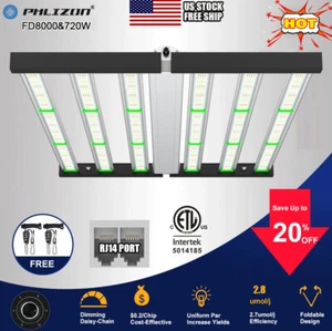 Phlizon 720W LED Grow Light Full Spectrum for Commercial Grow CO2 Indoor Plants - Picture 1 of 12