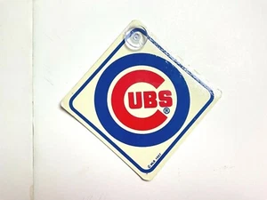 Vintage! 1987 Chicago Cubs Baseball MLB Car Window Suction Cup Decal Poster Sign - Picture 1 of 8