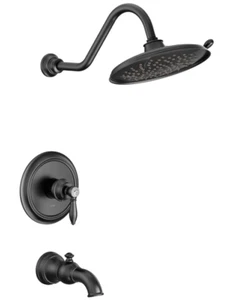 ¡NUEVO! Moen UTS232104EPNL Weymouth M-Core Bañera Grifo Ducha Borde Negro Mate - Imagen 1 de 2