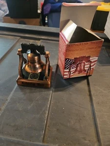 Campana de la Libertad de Colección en Soporte de Metal Historia en la Parte Inferior Philadelphia PA Acabado de Cobre - Imagen 1 de 14