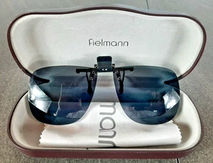 Ansteckbare Sonnenbrille Aufsatz Brille gegen die Sonne mit Brillenetui - Bild 1 von 5