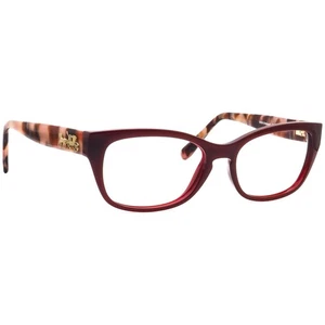 Coach Women's Eyeglasses HC 6104 5509 Oxblood Semi Cat Eye Frame 52[]16 140 - Picture 1 of 6