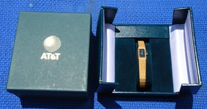 Vintage AT&T *1 Diamante Anniversario MONTREUX Orologio Svizzero Josten Scatola di Presentazione - Foto 1 di 12