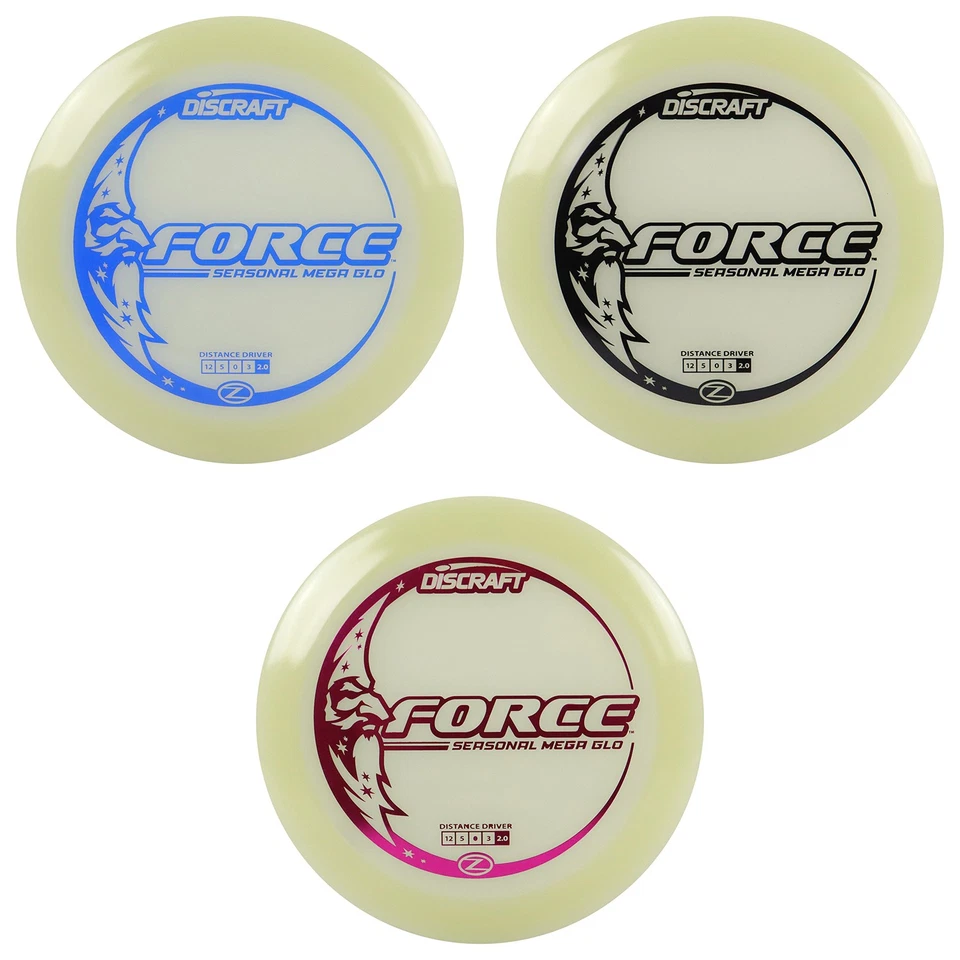 Discraft Disc Golf Seasonal Mega-Glo Force Distance Driver 12/5/0/3 - Image 1 of 1