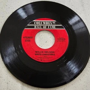 Willie Nelson (e) White Christmas / Pretty paper - US Reissue 7" - Picture 1 of 4