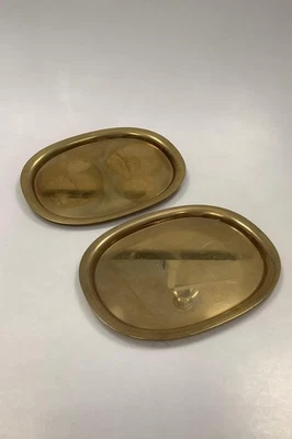Bandeja super elipse Georg Jensen en latón de Piet Hein 24,7 cm x 18,8 cm Foto 1 de 4